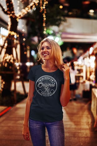 Model wearing Original Me apparel
